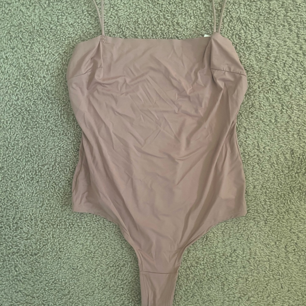 NWT urban outfitters nude silk bodysuit